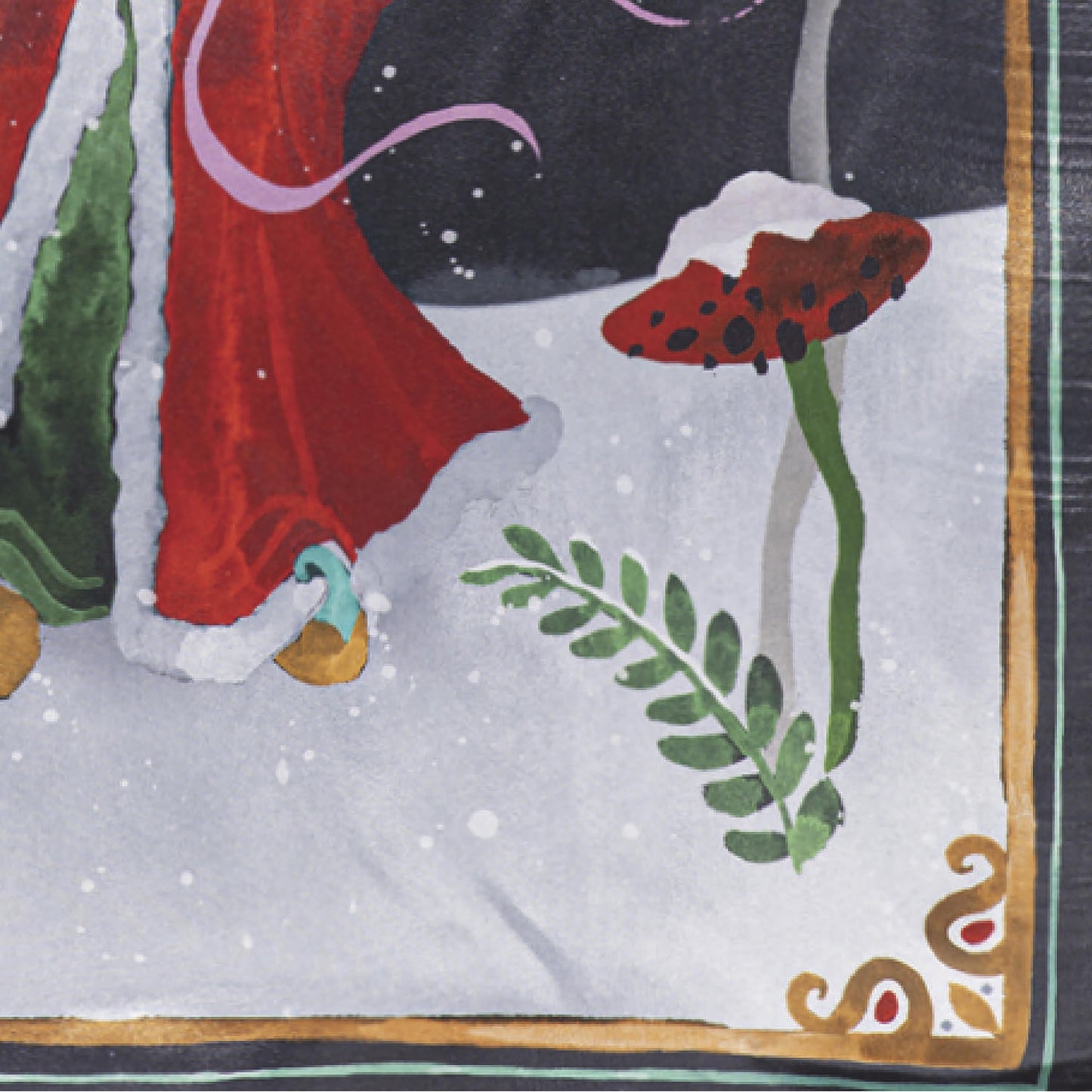 Santa's Forest of Wonder Reversible Lustre Garden Flag