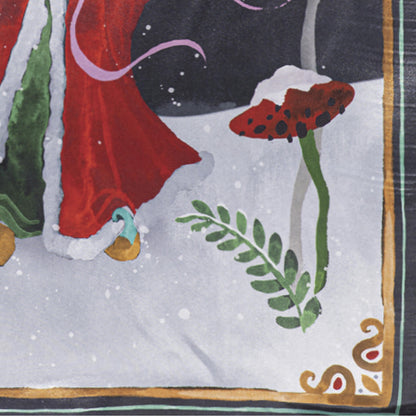 Santa's Forest of Wonder Reversible Lustre Garden Flag