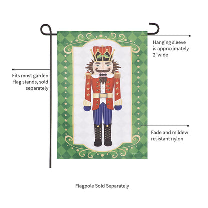 Trio Nutcracker Reversible Suede Garden Flag