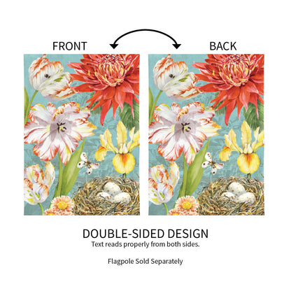 Fleur Nest House Suede Flag