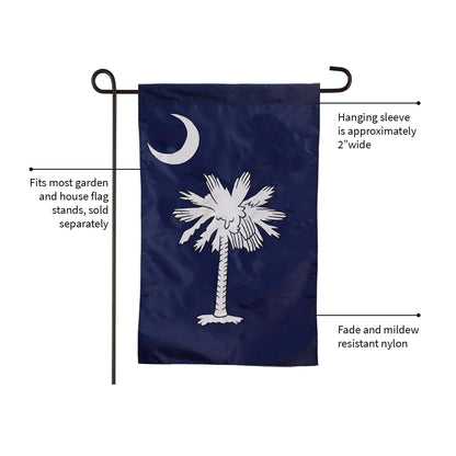 South Carolina Garden Applique Flag