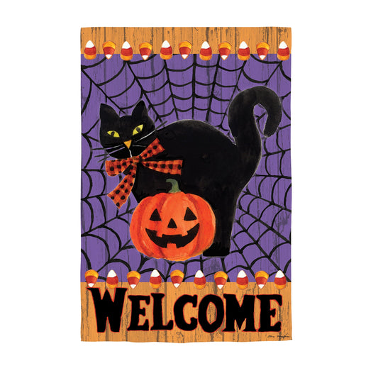 Black Cat Moire House Flag