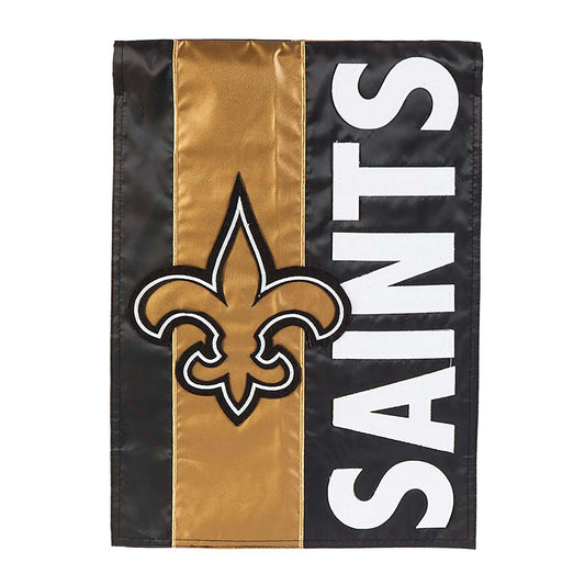 Double-Sided Embellished NFL Team Pride Applique House Flag, New Orleans Saints