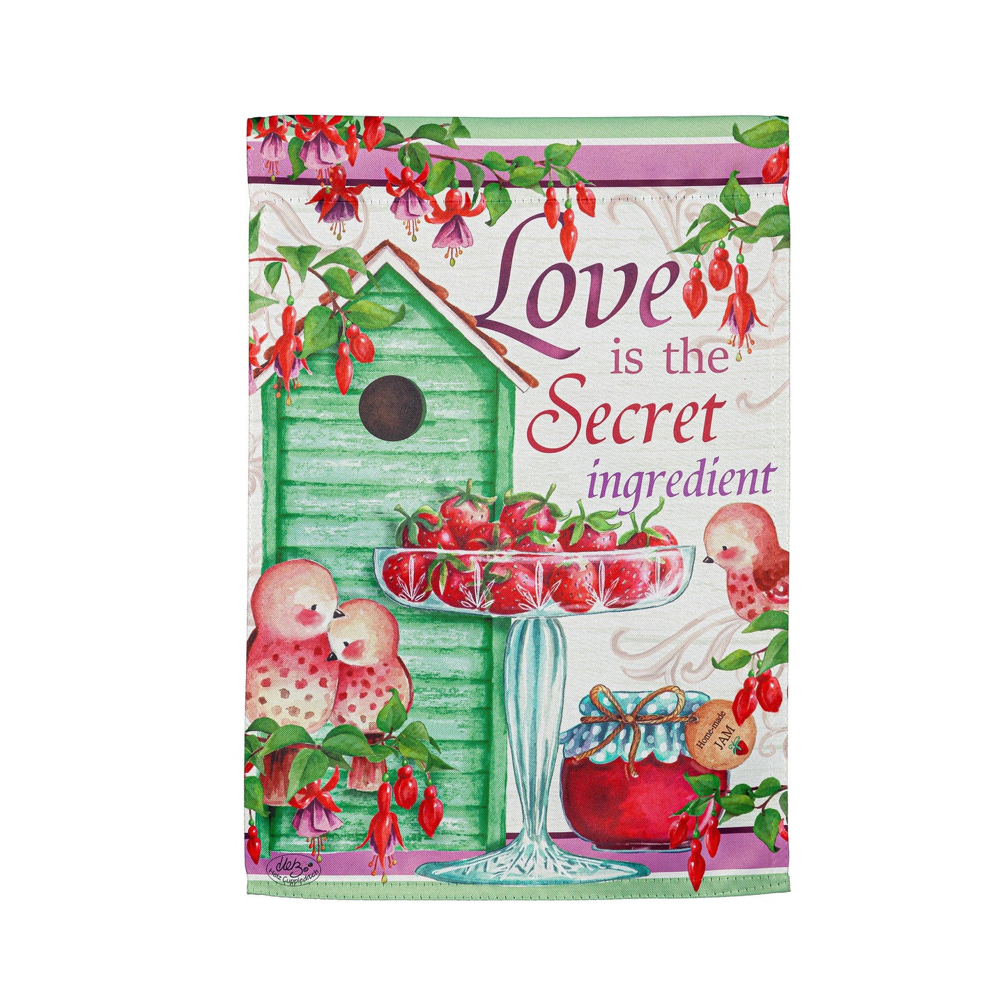 The Secret Ingredient Suede Garden Flag