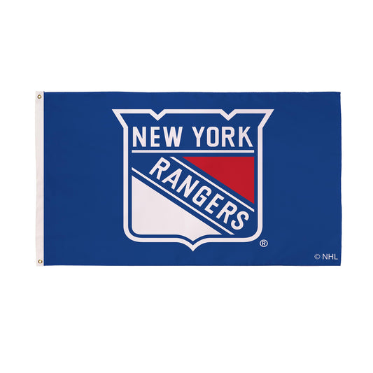 New York Rangers Single Sided Flag with 2 Grommets, 3'x5'