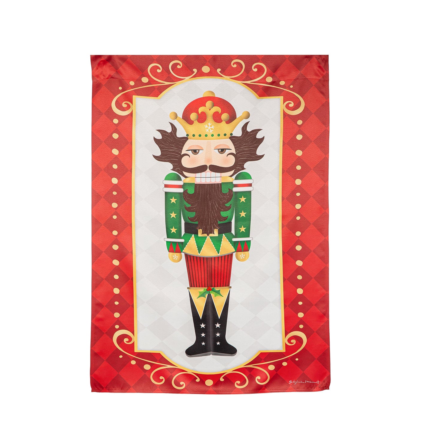 Trio Nutcracker Reversible Suede House Flag