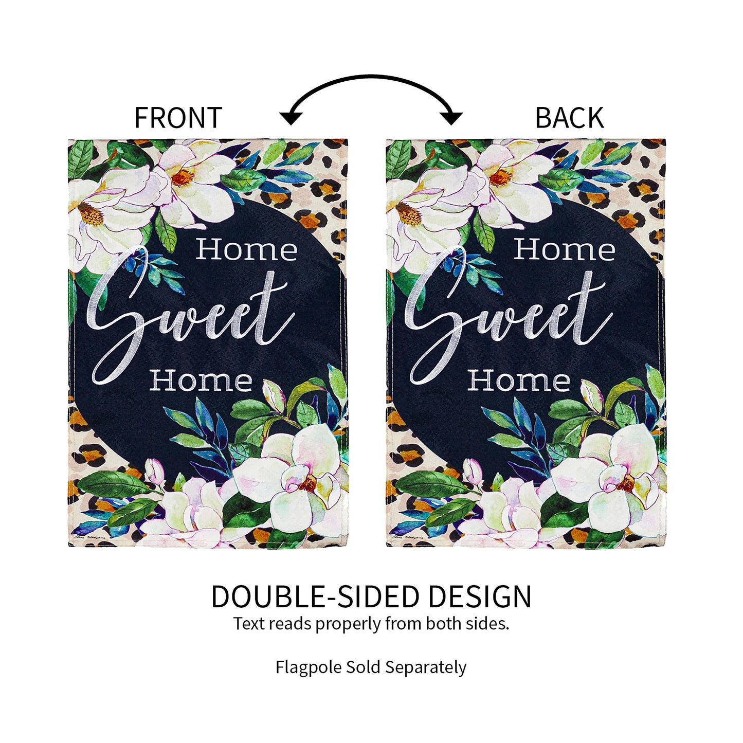 Magnolia Bloom Garden Linen Flag