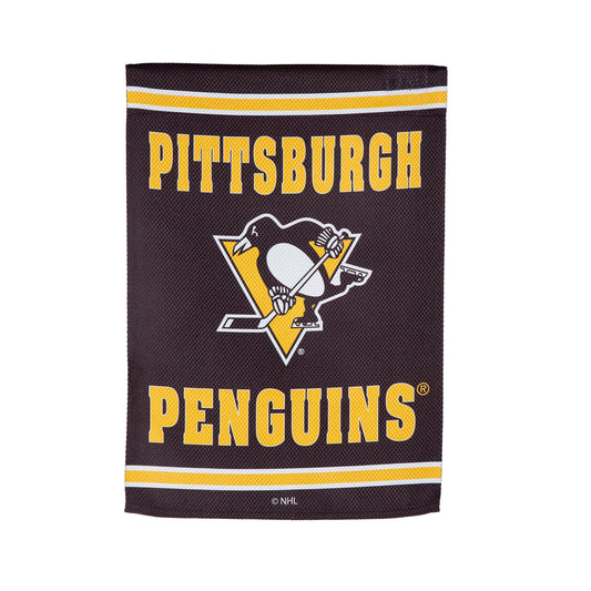 Pittsburgh Penguins Embossed Suede Garden Flag