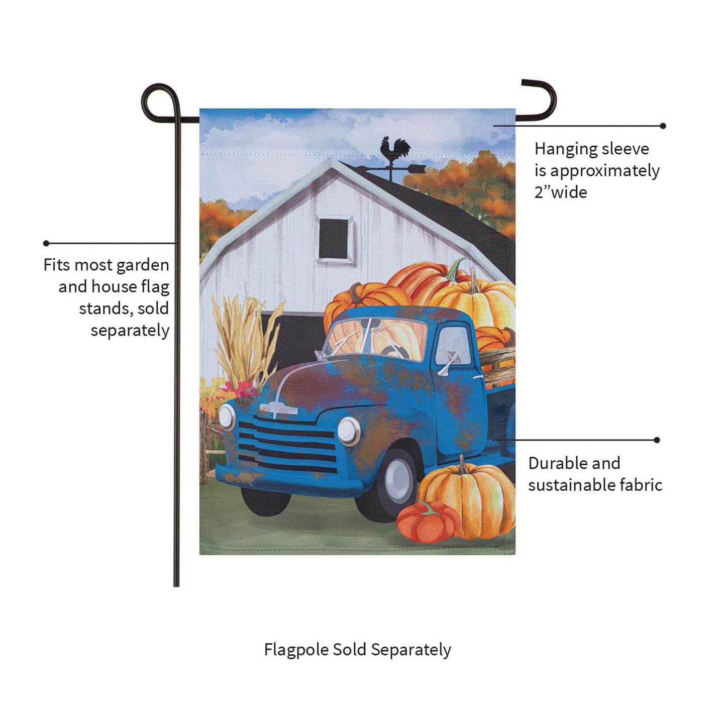 Barns & Harvest Suede Garden Flag