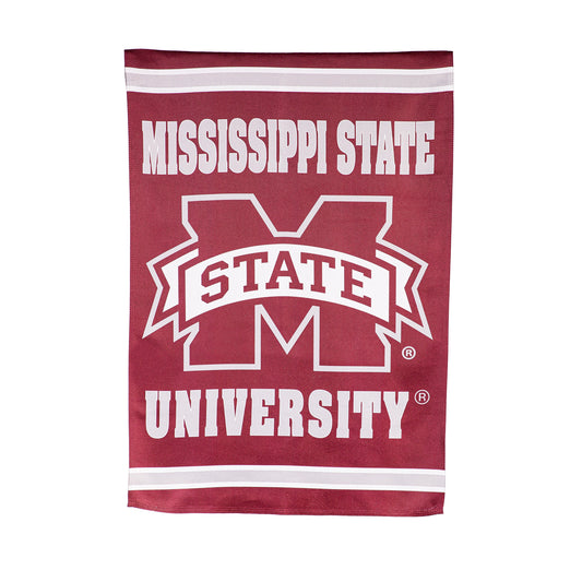 Embossed Suede Flag, House Size, Mississippi State University
