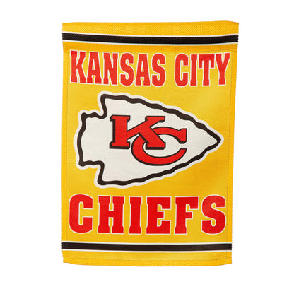 Kansas City Chiefs Embossed Suede Garden Flag