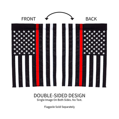 Thin Red Line House Applique Flag