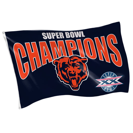 Chicago Bears Superbowl XX Champions Football 3x5 Flag