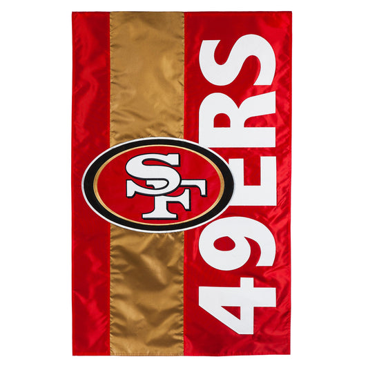 San Francisco 49ers Applique Flag
