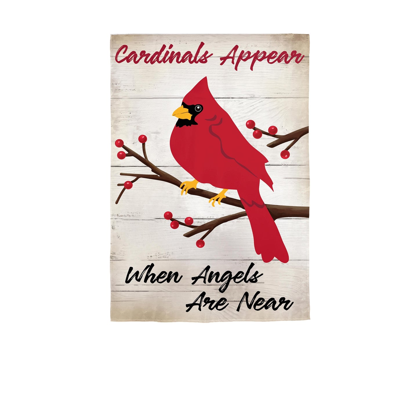When Angels Are Near Applique Garden Flag
