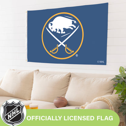 Buffalo Sabres Single Sided Flag w/ 2 Grommets, 3'x5'