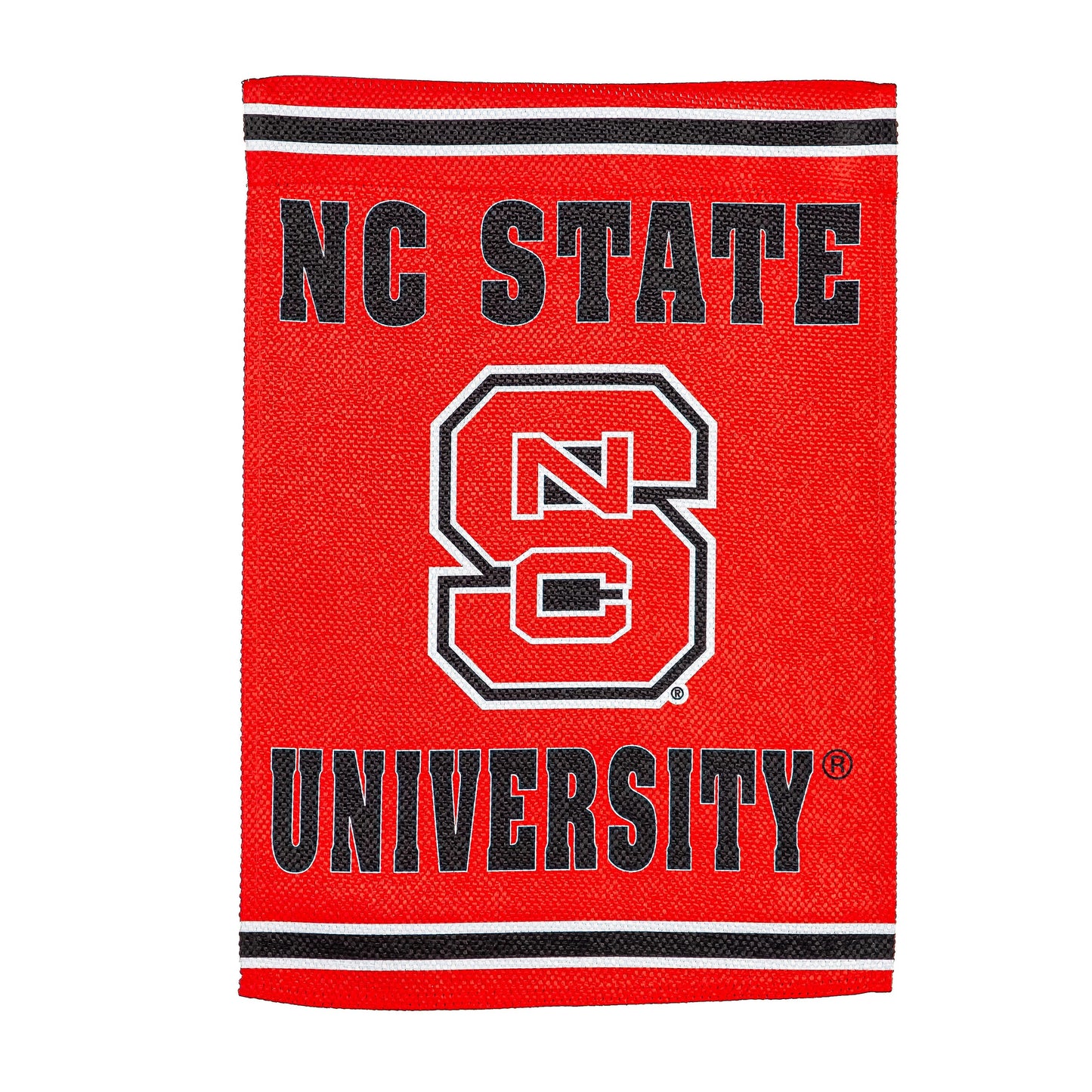 Embossed Suede Flag, House Size, North Carolina State University