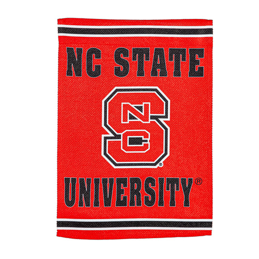 Embossed Suede Flag, House Size, North Carolina State University