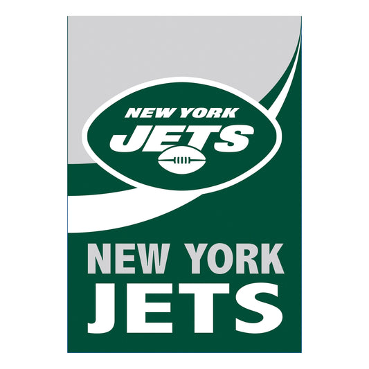 New York Jets Burlap Flag House Size