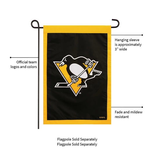 Pittsburgh Penguins Applique Flag