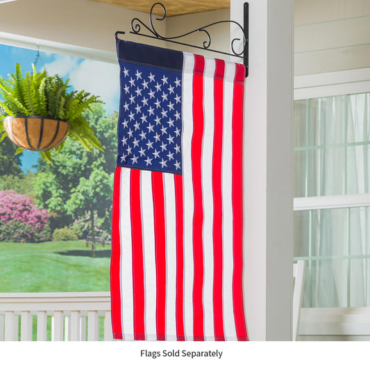 Swirl Wall-Mount House Flag Hanger