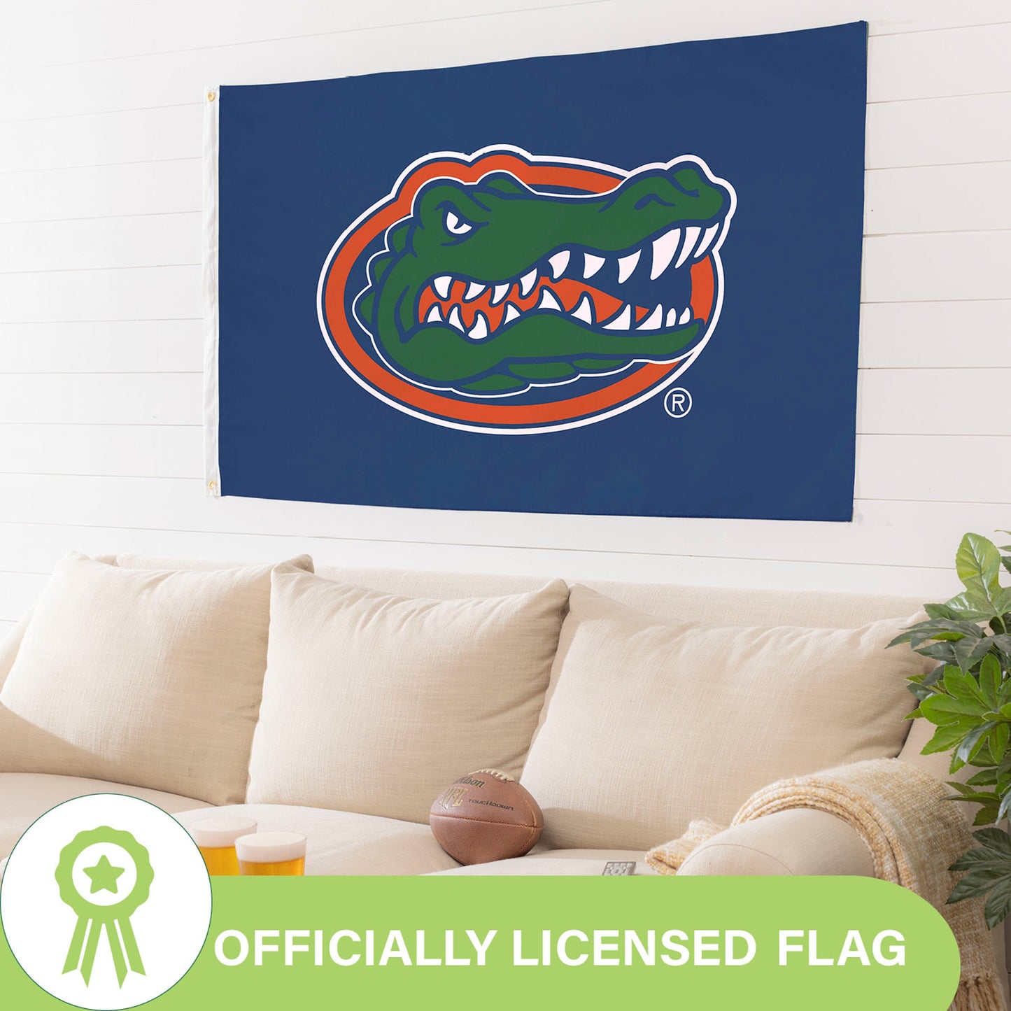 University of Florida Single Sided Flag w/ 2 Grommets, 3'x5'