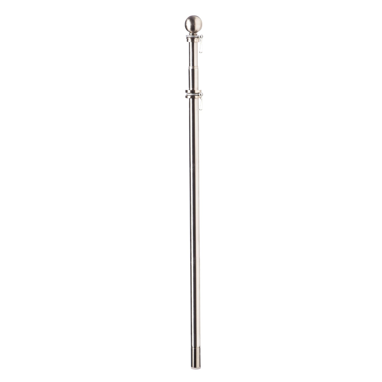 Extendable Metal House Flag Pole, Silver