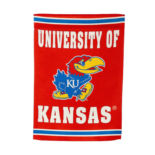 Embossed Suede Flag, GDN Size, University of Kansas
