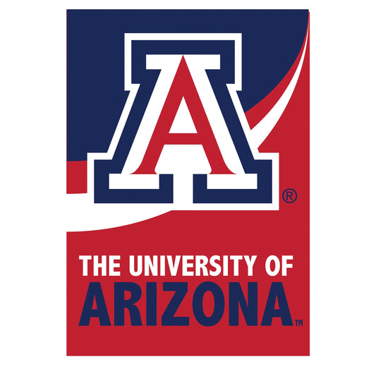 University of Arizona Burlap Flag House Size