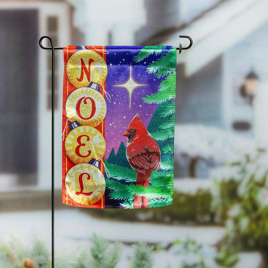 Noel Cardinal Lustre Garden Flag
