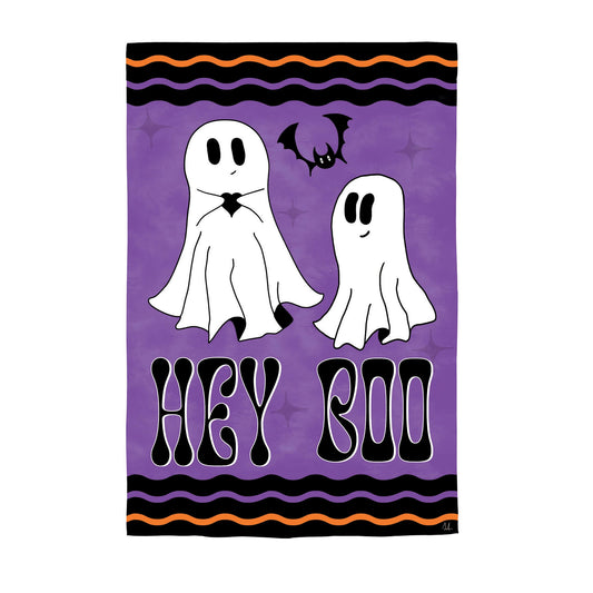Hey Boo Suede House Flag