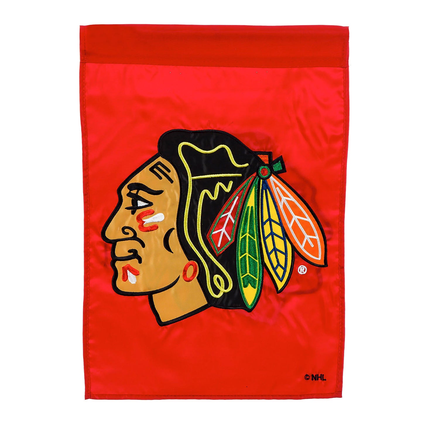 Chicago Blackhawks Applique Garden Flag