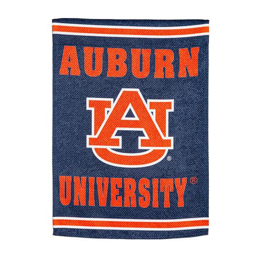 Embossed Suede Flag, House Size, Auburn University