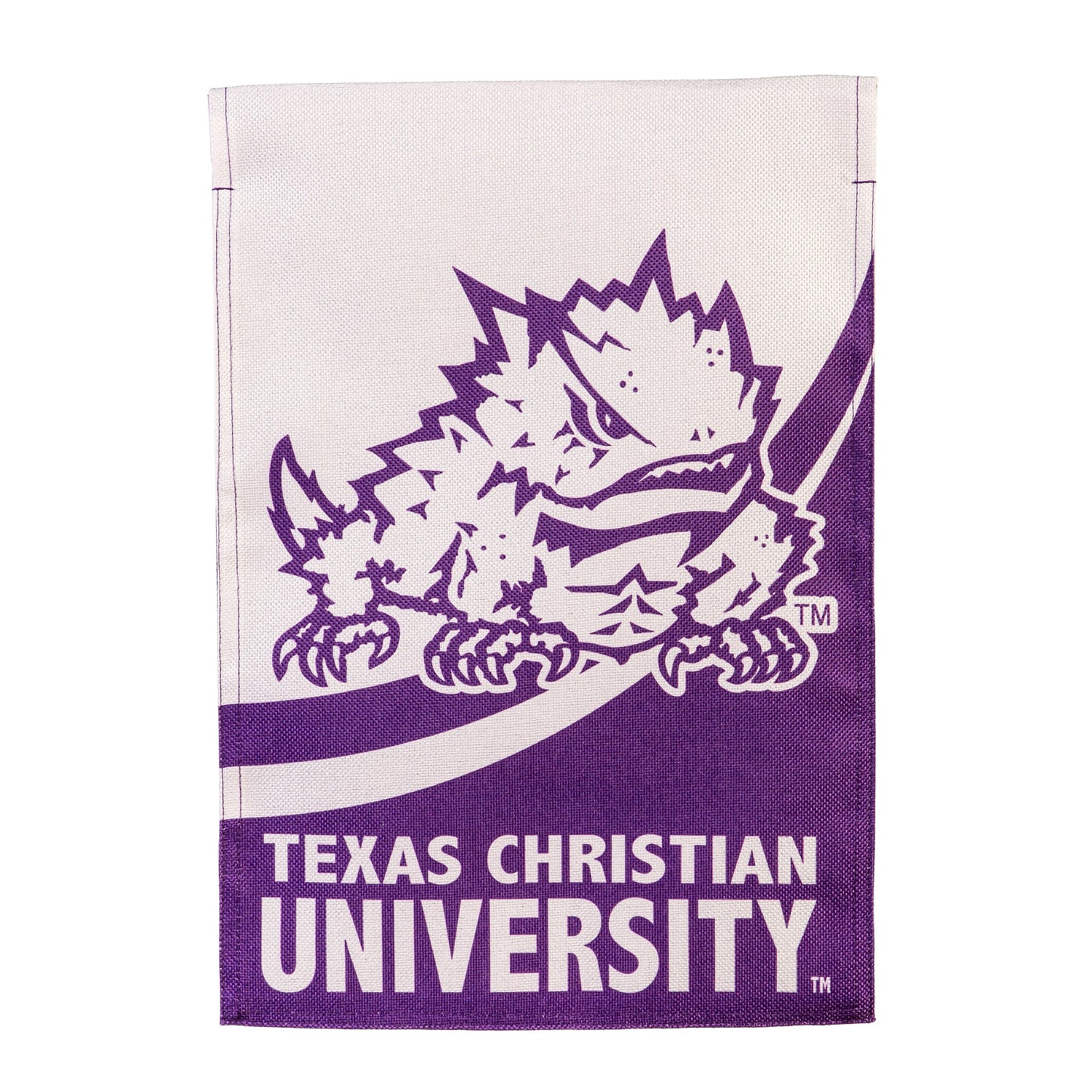 Texas Christian University Burlap Flag GDN Size