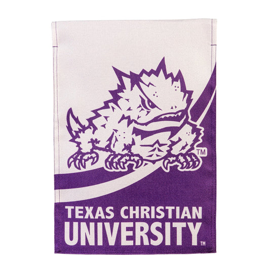 Texas Christian University Burlap Flag GDN Size