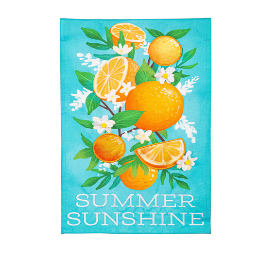 Summer Sunshine Linen Garden Flag