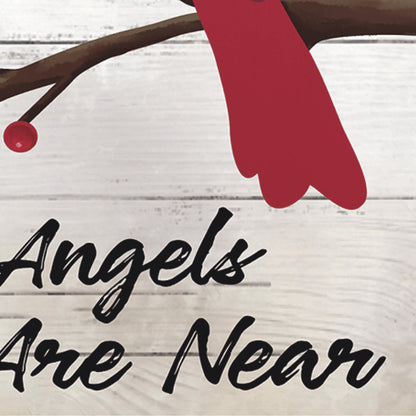 When Angels are Near Applique Garden Flag