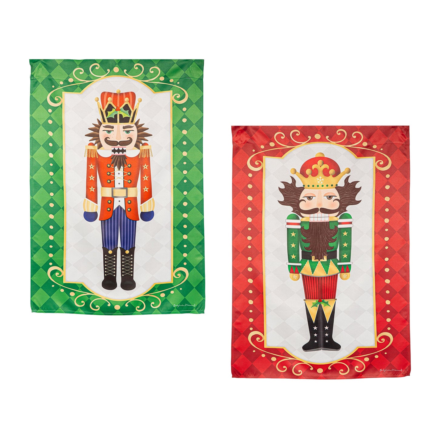 Trio Nutcracker Reversible Suede House Flag