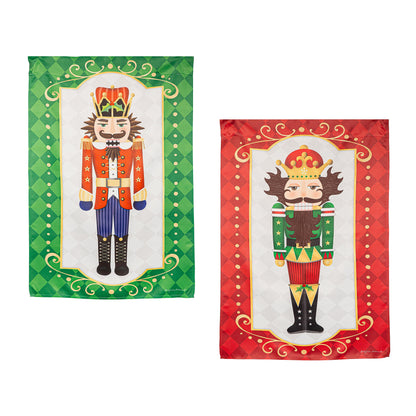 Trio Nutcracker Reversible Suede House Flag