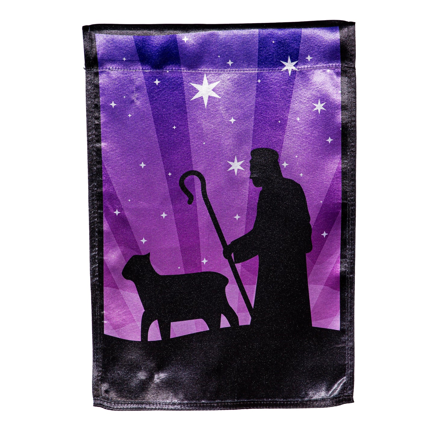 Nativity Reversible Lustre Garden Flag