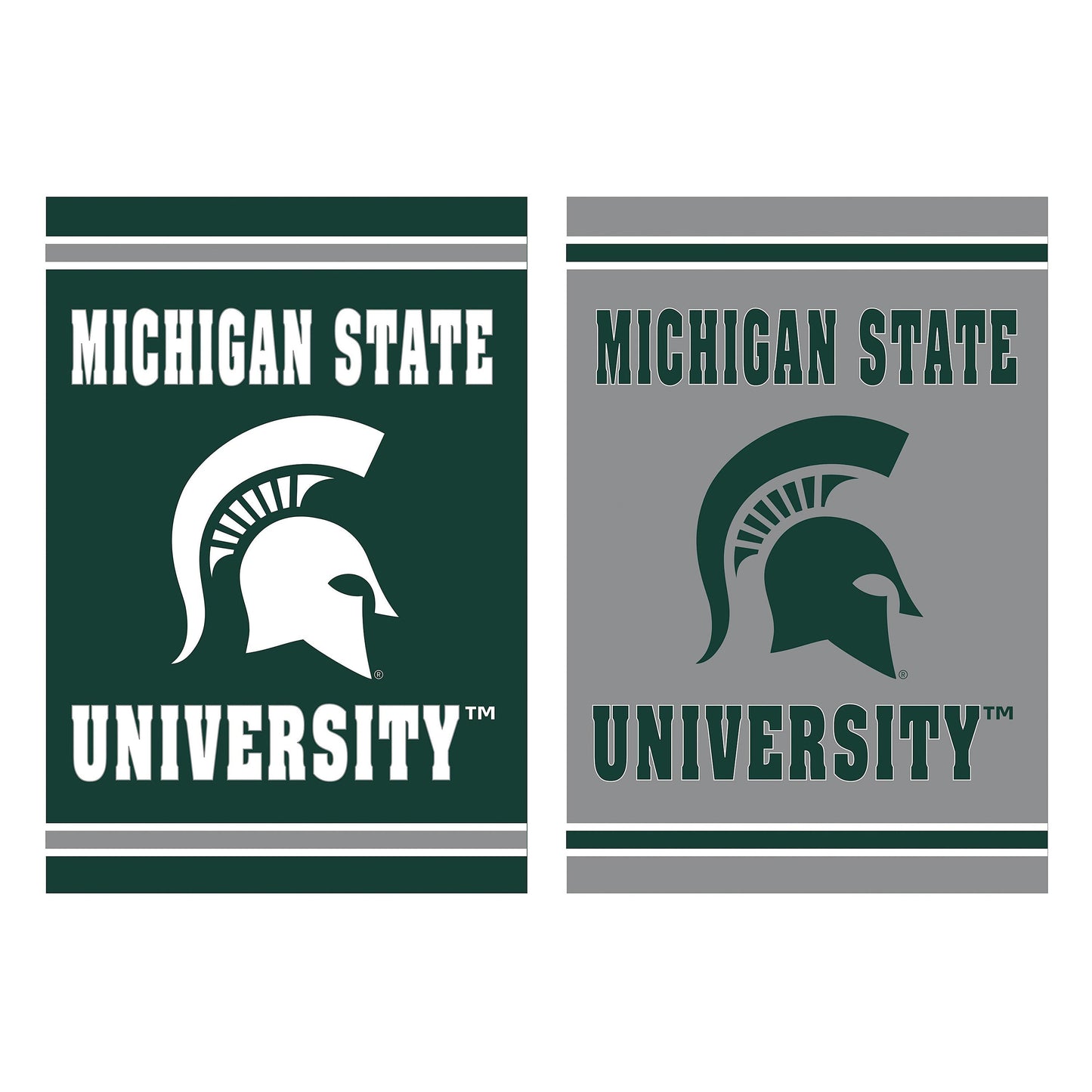 Embossed Suede Flag, House Size, Michigan State University