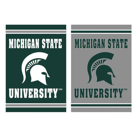Embossed Suede Flag, House Size, Michigan State University