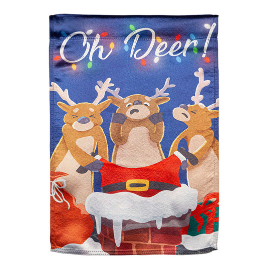 Oh Deer Lustre House Flag