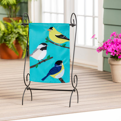 Songbirds Basic Applique Garden Flag