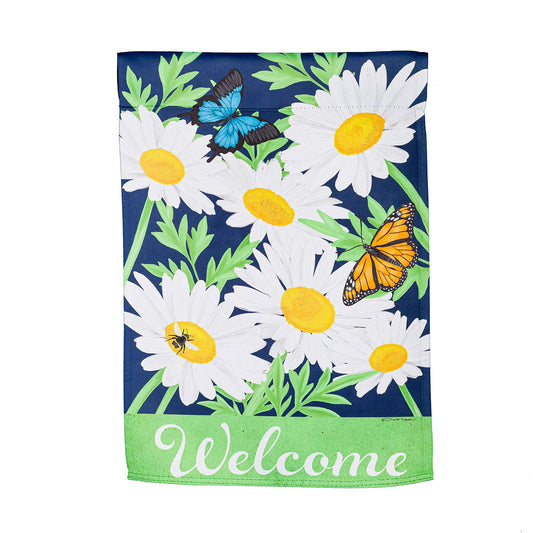 Daisy House Suede House Flag