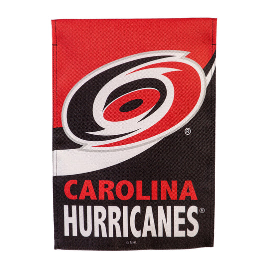 Carolina Hurricanes Burlap Flag GDN Size