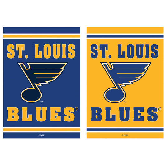 St. Louis Blues Embossed Suede House Flag