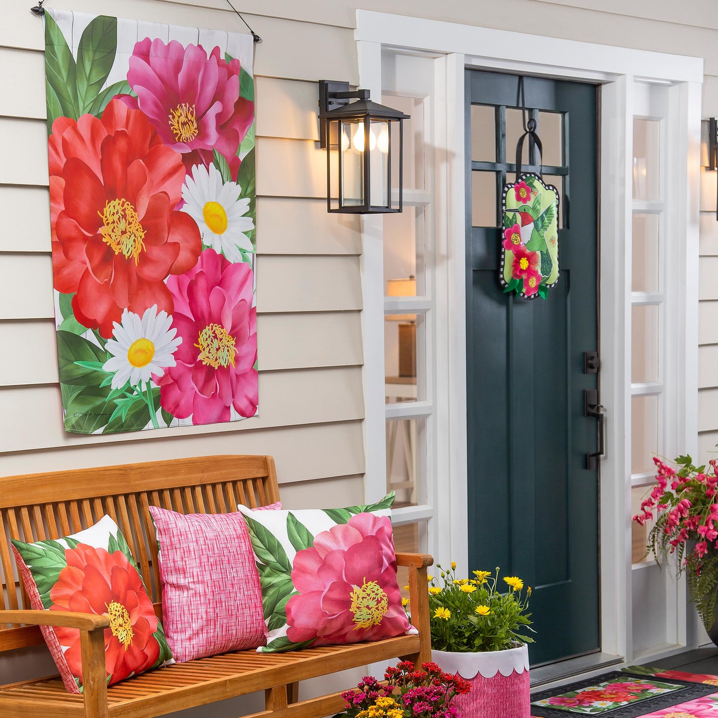 Blooming House Suede Flag