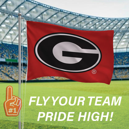 University of Georgia Single Sided Estate Flag with 2 Grommets, 3'x5'