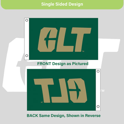 University of North Carolina, Charlotte Single Sided Flag w/ 2 Grommets, 3'x5'